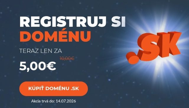 Registracia .SK domena